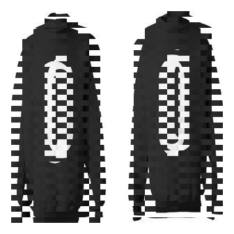 数字 0 数字ゼロ桁アルファベット スウェットシャツ - Kawaiitshirt