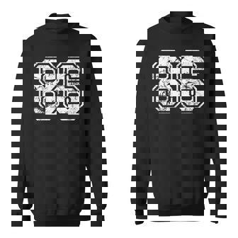 数字 86 ヴィンテージ 1986 誕生日 レトロ ヴィンテージ ルック スウェットシャツ - Kawaiitshirt