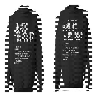 数学先生 定義シャツ 学校の初日 スウェットシャツ - Kawaiitshirt