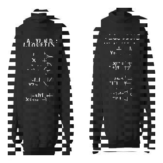 数式 数学 方程式 科学 化学 スウェットシャツ - Kawaiitshirt