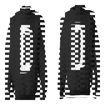 文字d アルファベットモノグラム イニシャル。 スウェットシャツ - Kawaiitshirt