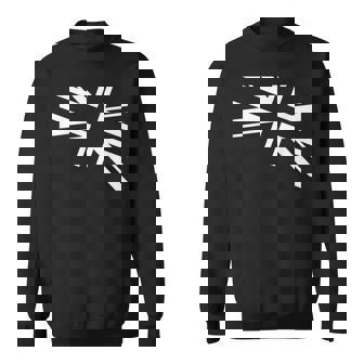 旗愛好家のためのユニオンジャックのホワイトデザイン。 スウェットシャツ - Kawaiitshirt