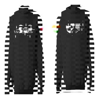 日本とインド インドの国旗 国旗 スウェットシャツ - Kawaiitshirt