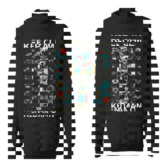 日本のけん玉 花柄 グレートウェーブ けん玉 スウェットシャツ - Kawaiitshirt