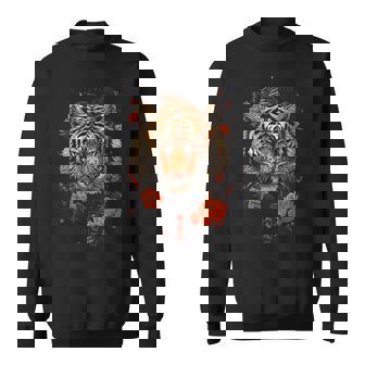 日本のタイガーフェイス 面白いグラフィックtシャツ スウェットシャツ - Kawaiitshirt