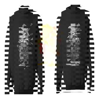 日本の侍カエル スウェットシャツ - Kawaiitshirt