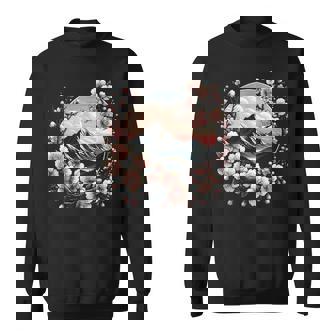 日本の桜 ピンク 桜 富士山 自然 アート スウェットシャツ - Kawaiitshirt