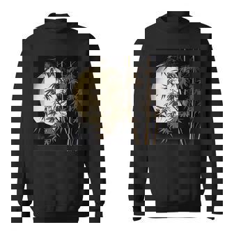 日本の竹と月 長袖tシャツ スウェットシャツ - Kawaiitshirt