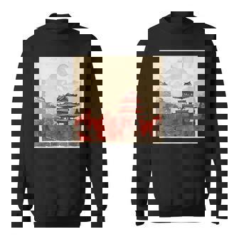 日本アジア アジア 日本風 ヴィンテージ レトロ 自然 スウェットシャツ - Kawaiitshirt