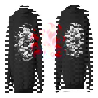 日本アニメ キツネ 九尾 スウェットシャツ - Kawaiitshirt