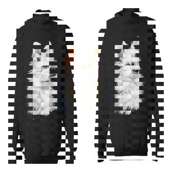 日本スピッツ 犬 グラフィック ペット イラスト 日本スピッツ スウェットシャツ - Kawaiitshirt