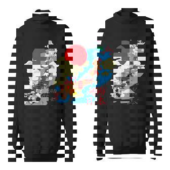 日本地図日本 涼しいのお土産 スウェットシャツ - Kawaiitshirt