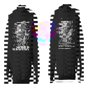 日本相撲 レトロベイパーウェイブ90s 相撲リンガー スウェットシャツ - Kawaiitshirt