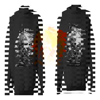 日本美術 忍者 浮世絵 アニメ風 侍 改 健 スウェットシャツ - Kawaiitshirt