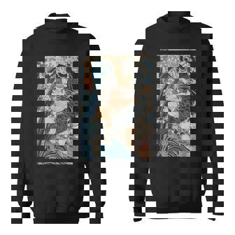 日本美術 戦闘機 相撲 鯉 海波 国吉 浮世絵 スウェットシャツ - Kawaiitshirt