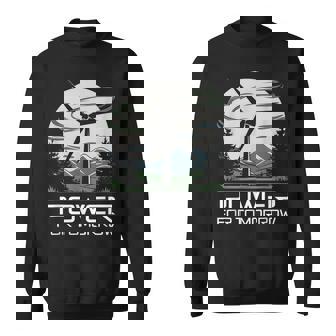 明日地球の日のための風力発電 クリーンエネルギー 風力タービン スウェットシャツ - Kawaiitshirt