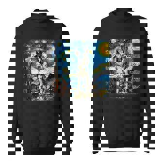 星月夜のヴァンゴッホ ボストンテリア スウェットシャツ - Kawaiitshirt