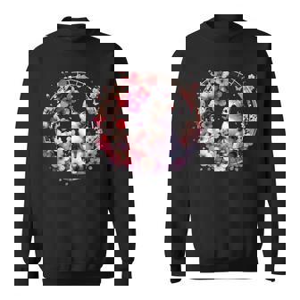 春の桜 かわいい猫と桜の花 スウェットシャツ - Kawaiitshirt