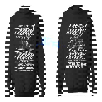 メンズ 普通のトラッカービッグリグトラックドライバーのようなタトゥーの入ったトラッカー スウェットシャツ - Kawaiitshirt