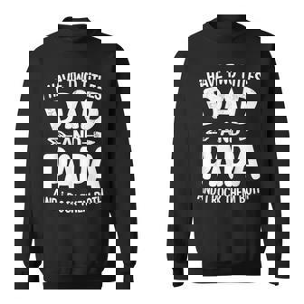 最高の父 面白いtシャツ 文字入り 夫婦 おもしろ 筆文字 面白い 服 オリジナル 父の日 文字 スウェットシャツ - Kawaiitshirt