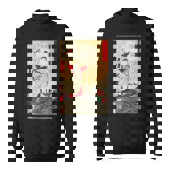 月岡 芳年 浮世絵 版画 錦絵 神武天皇 スウェットシャツ - Kawaiitshirt