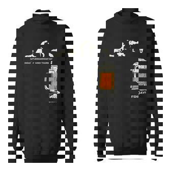 月曜日から金曜日のビールのおかしい仕事の週の飲むチームのギフトへの月曜日 スウェットシャツ - Kawaiitshirt