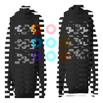 東京の地下鉄 カラー 色 マーク 丸【電車ファン】鉄道【変なtシャツ屋さん】メトロ 面白い ポップ スウェットシャツ - Kawaiitshirt