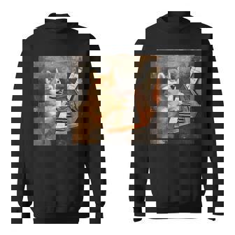 柴犬ピアノ犬 スウェットシャツ - Kawaiitshirt