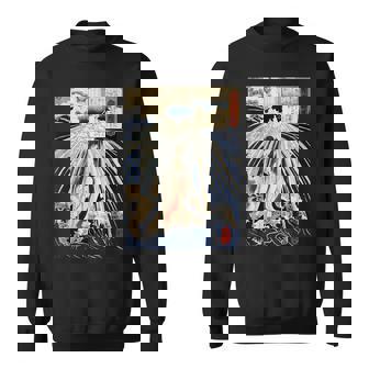 歌川国芳作 塔ノ沢の滝の下の初花 スウェットシャツ - Kawaiitshirt