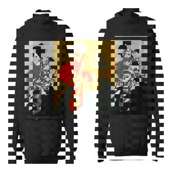 歌舞伎 俳優 日本劇出演者 四世片岡市蔵 上使の弁慶 役者絵 スウェットシャツ - Kawaiitshirt