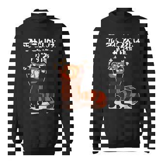 死ぬこと以外はかすり傷 レッサーパンダ 面白い 文字入り メンズ おもしろ 服 オリジナル おもしろグッズ 文字 スウェットシャツ - Kawaiitshirt