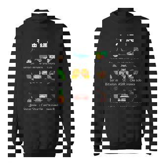 沖縄 三線 ジンベイザメ ハイビスカス ゴーヤー シーサー 沖縄そば パイナップル 首里城 ヤンバルクイナ スウェットシャツ - Kawaiitshirt