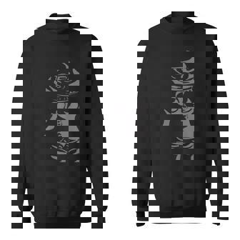 浮かび上がる山形土偶。土偶 山形土偶 縄文 宇宙人 かわいい シュール スウェットシャツ - Kawaiitshirt