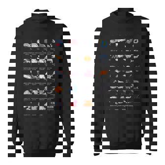 深海魚図鑑_文字白 スウェットシャツ - Kawaiitshirt