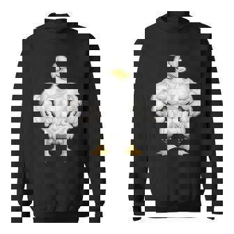 漫画の筋肉アヒル スウェットシャツ - Kawaiitshirt