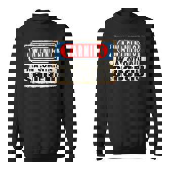 焼酎日本酒面白い警告サインが含まれている可能性があります スウェットシャツ - Kawaiitshirt