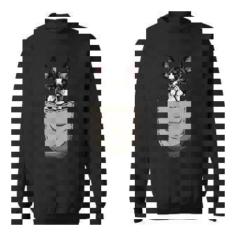 犬 365 ボストンテリア 犬 ポケット入り 犬好きのギフト スウェットシャツ - Kawaiitshirt