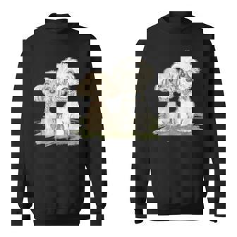 犬 トイプードル かわいい いぬ 子犬 ペット おもしろ 動物 イラスト スウェットシャツ - Kawaiitshirt