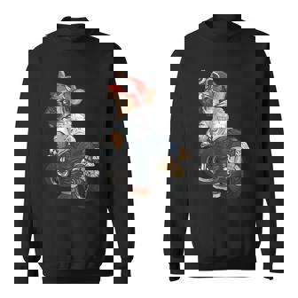 犬 おもしろ バイク オートバイ ライダース バイカー 面白い いぬ スウェットシャツ - Kawaiitshirt