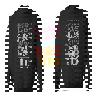 犬名 Tito パーソナライズギフト ビジーウィズ マイドッグ Tito スウェットシャツ - Kawaiitshirt