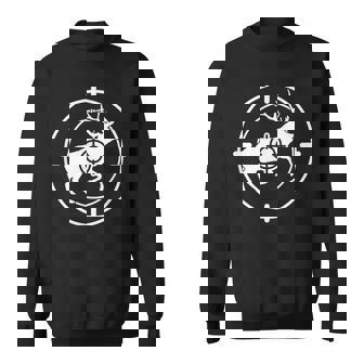 狩猟 射撃 猟師 熊 鹿 猟 ハンター 心電図 おもしろ グッズ 服 面白いtシャツ ライフル ネタ メンズ スウェットシャツ - Kawaiitshirt