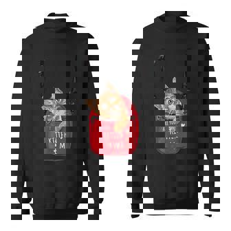 猫 かわいい ポシェット ねこ 面白い ネコ スウェットシャツ - Kawaiitshirt