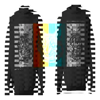 猫、レトロ スウェットシャツ - Kawaiitshirt