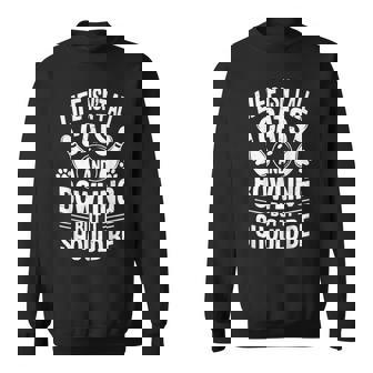 猫とボウリング 面白いボウラー ボウリング スウェットシャツ - Kawaiitshirt