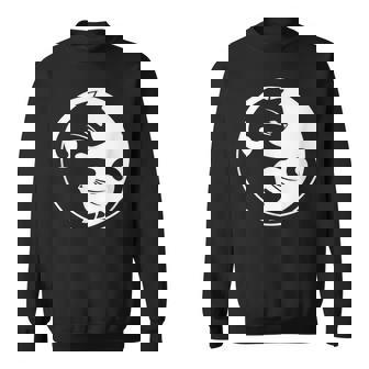 猫の陰陽相互接続 スウェットシャツ - Kawaiitshirt