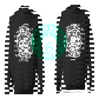 猫バックスコ－ヒ－ スタバ 可愛い カフェ 個性的 パロディ 面白い 笑える スウェットシャツ - Kawaiitshirt