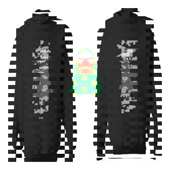 獅子舞 レトロな日本の祭り文化デザイン スウェットシャツ - Kawaiitshirt