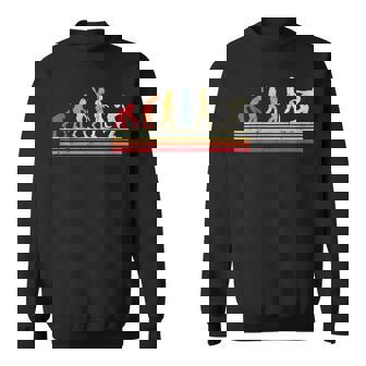 男のtシャツビンテージレトロの面白いボウリングの進化 スウェットシャツ - Kawaiitshirt