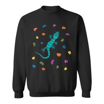 登山ゲッコ ボルダーグリップ付き ボルダリング ホール クライミング スポーツ スウェットシャツ - Kawaiitshirt