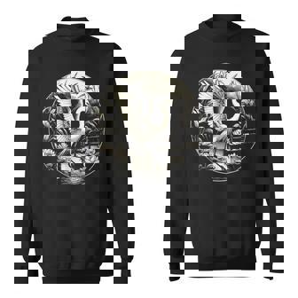 白鷺シーンのグラフィック アート デザイン スウェットシャツ - Kawaiitshirt